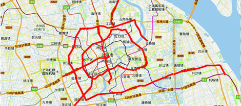 上海外地车限行地图