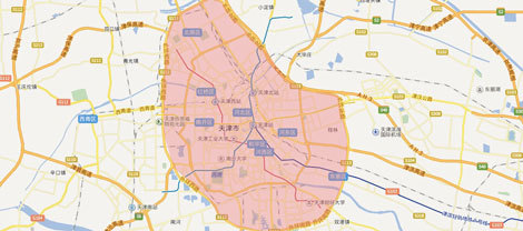 天津市限行区域地图