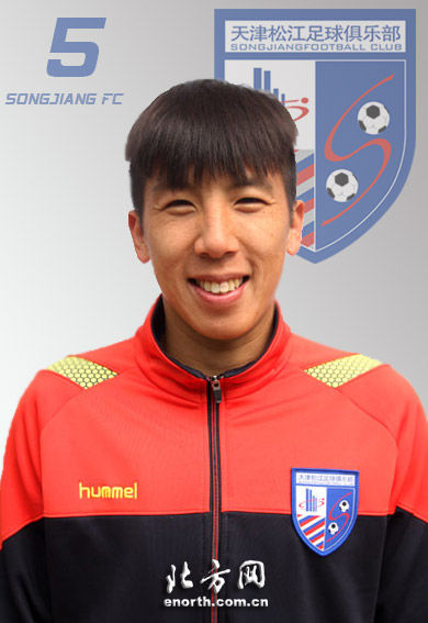 2015赛季天津松江足球俱乐部球员--5号吴伟超