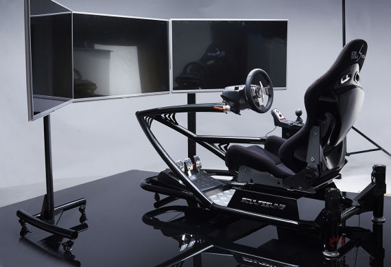 【图文】超逼真赛车游戏模拟设备 动感赛车模拟器